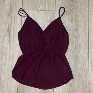 Aritzia/Babaton XXS burgundy tank